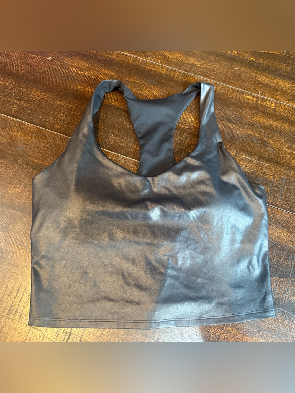 Fabletics Black Racerback Sports Bra Top